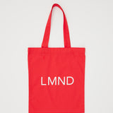 The LMND Cotton tote - Real Red - Real Red