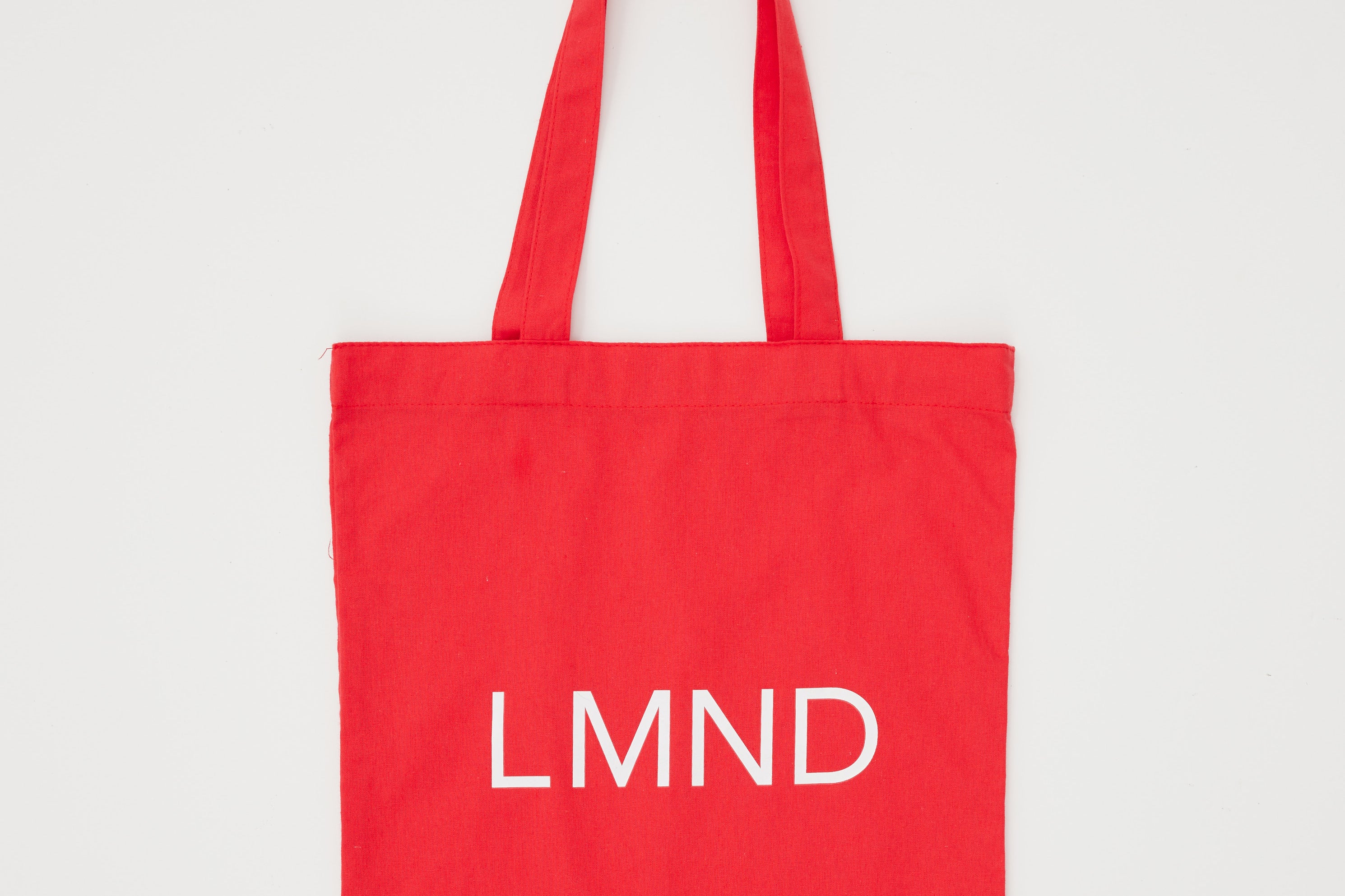 The LMND Cotton tote - Real Red - Real Red