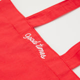 The LMND Cotton tote - Real Red - Real Red