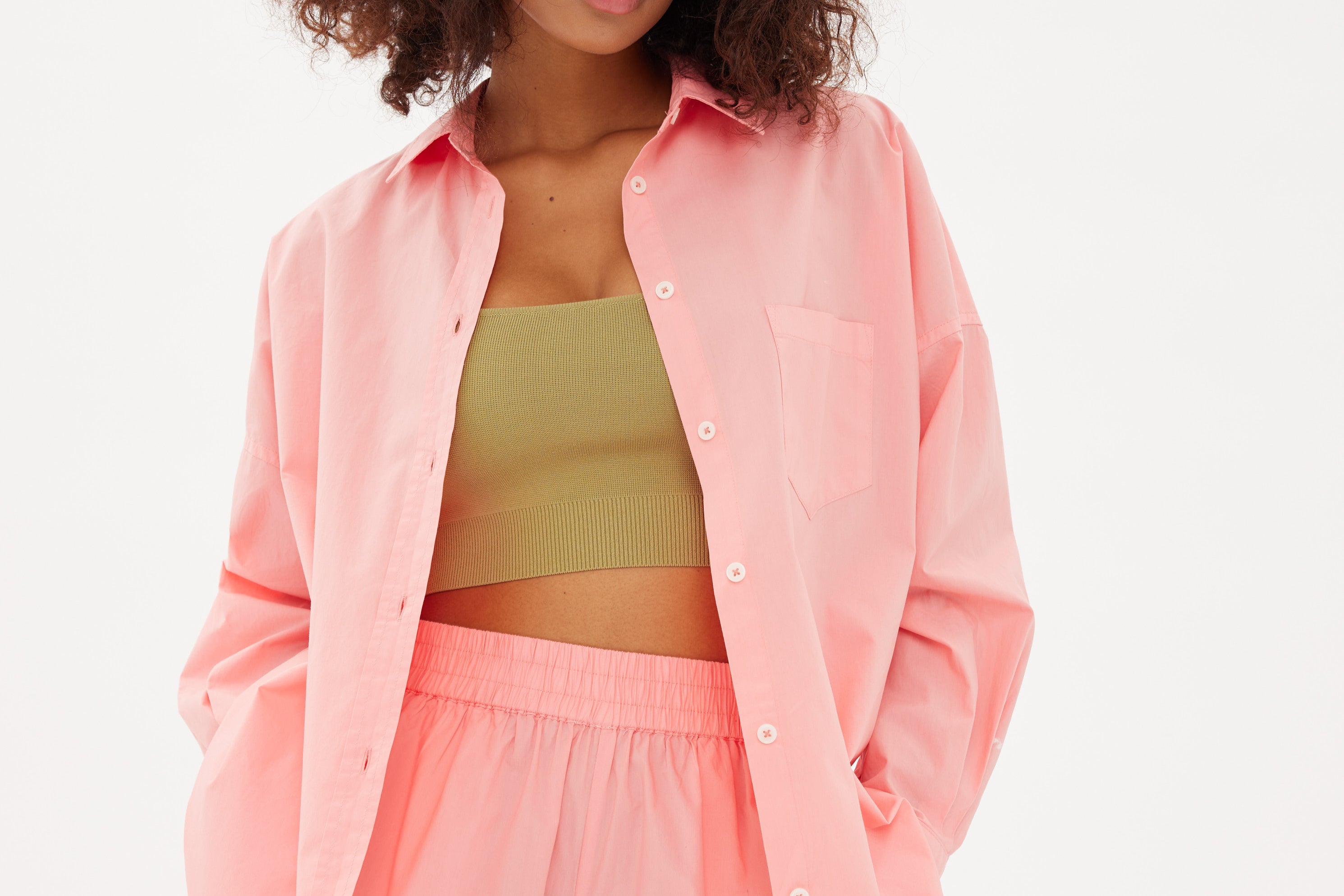 Chiara Shirt Classic - Pink Sorbet - Apparel