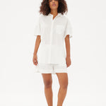 Chiara Mid Length Short - White