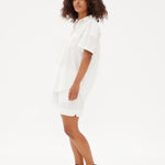 Chiara Mid Length Short - White