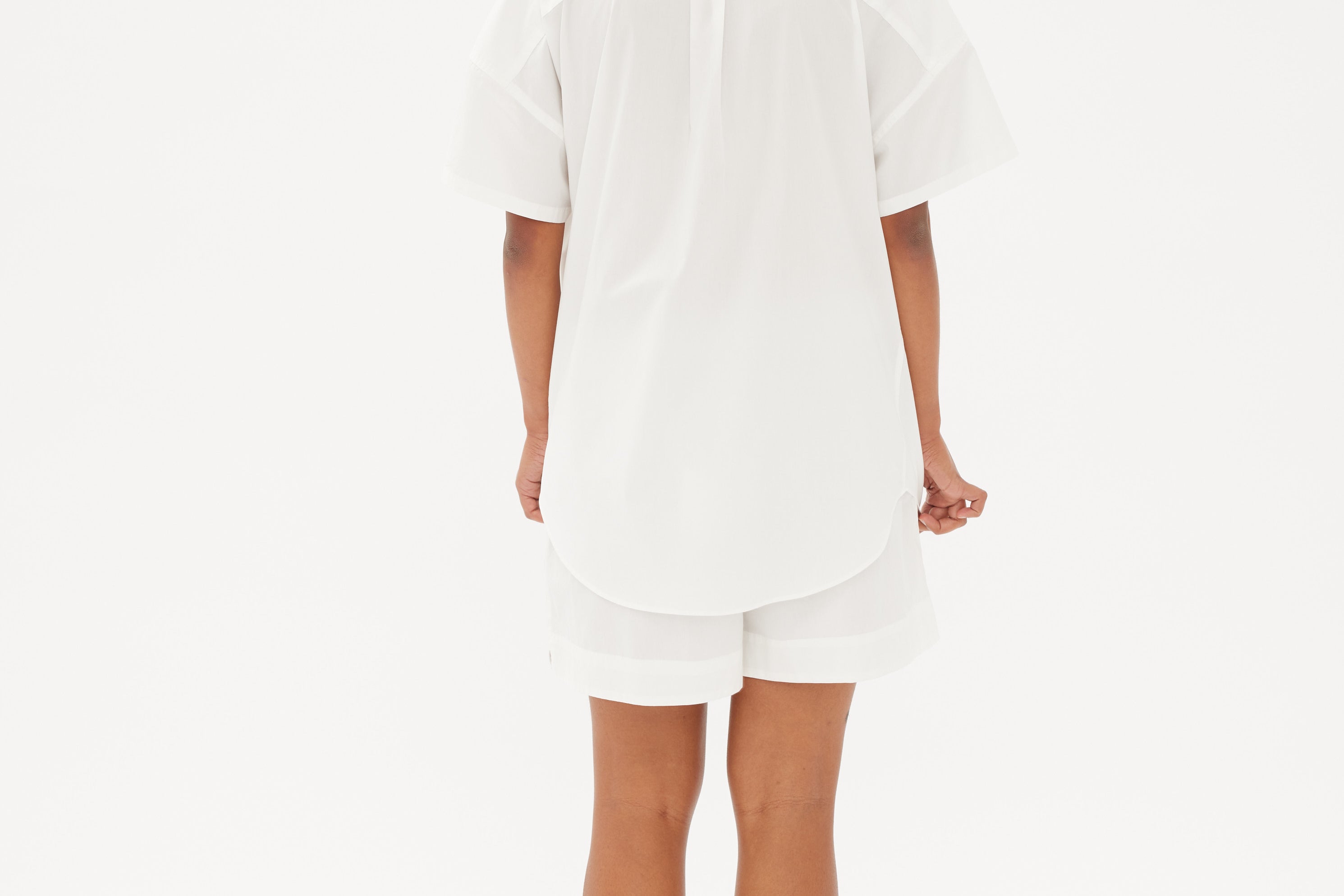 Chiara Mid Length Short - White