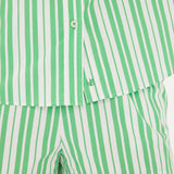 Chiara Classic Shirt - Striped Verde/White