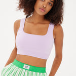 Chiara Boxer Shorts - Striped Verde/White - Apparel