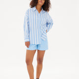 Chiara Classic Shirt - Striped Ink Blue/White