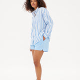 Chiara Classic Shirt - Striped Ink Blue/White
