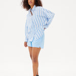 Chiara Classic Shirt - Striped Ink Blue/White