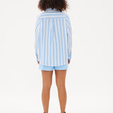 Chiara Classic Shirt - Striped Ink Blue/White