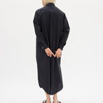 Chiara Shirt Dress Maxi - Black - Apparel