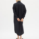 Chiara Shirt Dress Maxi - Black - Apparel