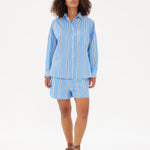 Chiara Shorts Classic - Stripe - Ink Blue/White/Black - Apparel