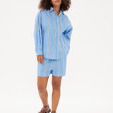 Chiara Shorts Classic - Stripe - Ink Blue/White/Black - Apparel
