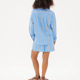 Chiara Shorts Classic - Stripe - Ink Blue/White/Black - Apparel