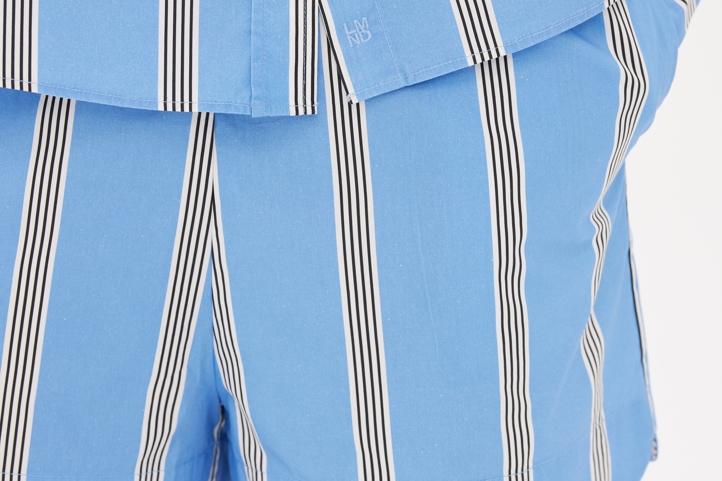Chiara Shorts Classic - Stripe - Ink Blue/White/Black - Apparel