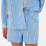 Chiara Shorts Classic - Stripe - Ink Blue/White/Black - Apparel