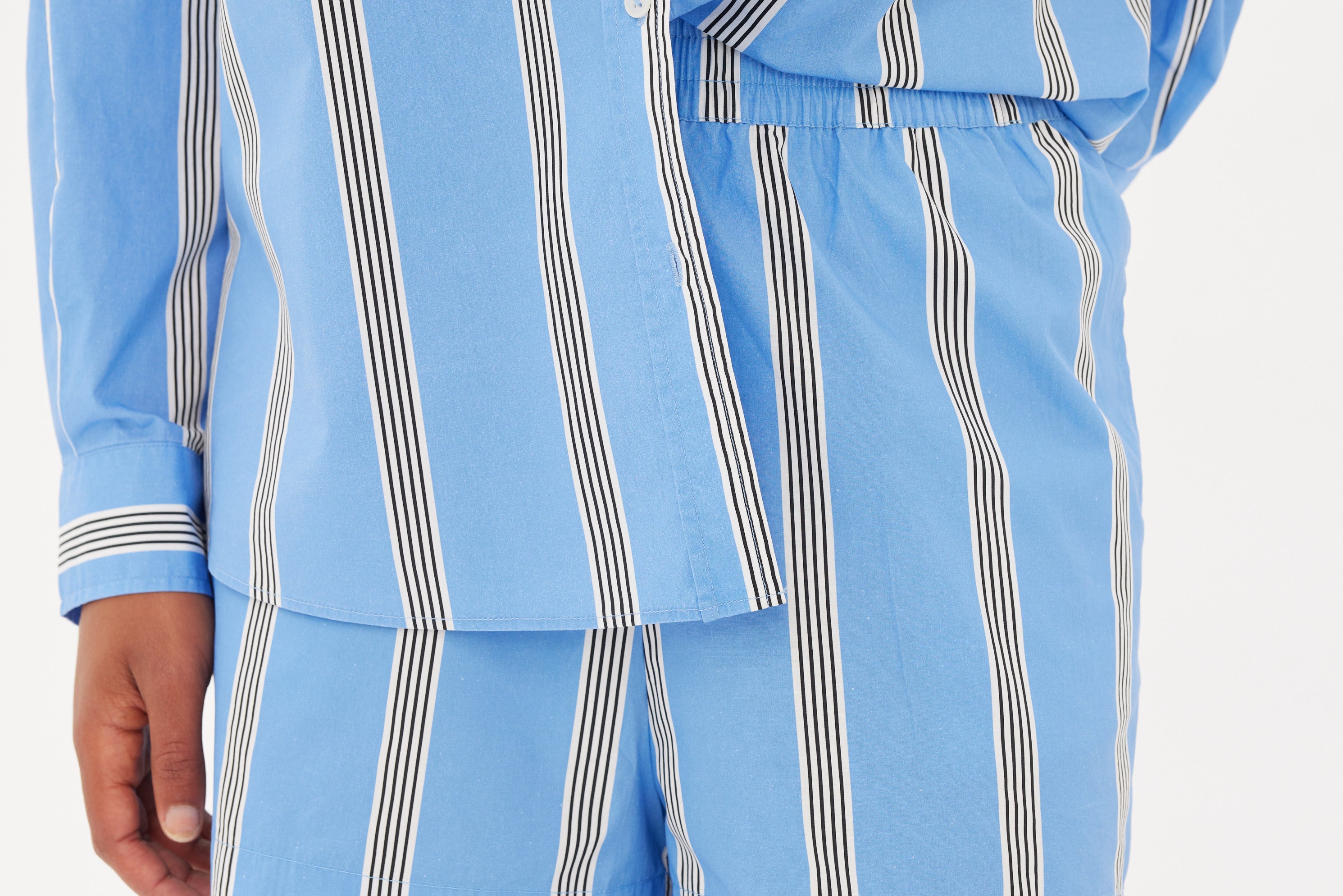 Chiara Shorts Classic - Stripe - Ink Blue/White/Black - Apparel
