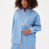 Chiara Shorts Classic - Stripe - Ink Blue/White/Black - Apparel