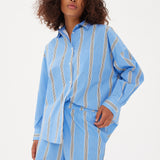 Chiara Shorts Classic - Stripe - Ink Blue/White/Black - Apparel