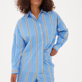 Chiara Shorts Classic - Stripe - Ink Blue/White/Black - Apparel