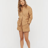 The Chiara Shirt - Toffee - Apparel