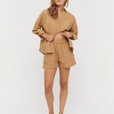 The Chiara Shirt - Toffee - Apparel