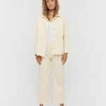 Amaya Striped Jean - Soft Yellow/White - Apparel