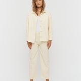 Amaya Striped Jean - Soft Yellow/White - Apparel
