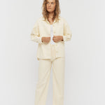 Amaya Striped Jean - Soft Yellow/White - Apparel