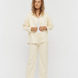 Amaya Striped Jean - Soft Yellow/White - Apparel