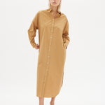 Chiara Shirt Dress Maxi - Toffee - Apparel