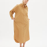 Chiara Shirt Dress Maxi - Toffee - Apparel
