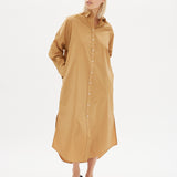 Chiara Shirt Dress Maxi - Toffee - Apparel