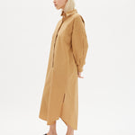 Chiara Shirt Dress Maxi - Toffee - Apparel