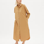 Chiara Shirt Dress Maxi - Toffee - Apparel
