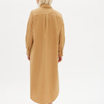 Chiara Shirt Dress Maxi - Toffee - Apparel