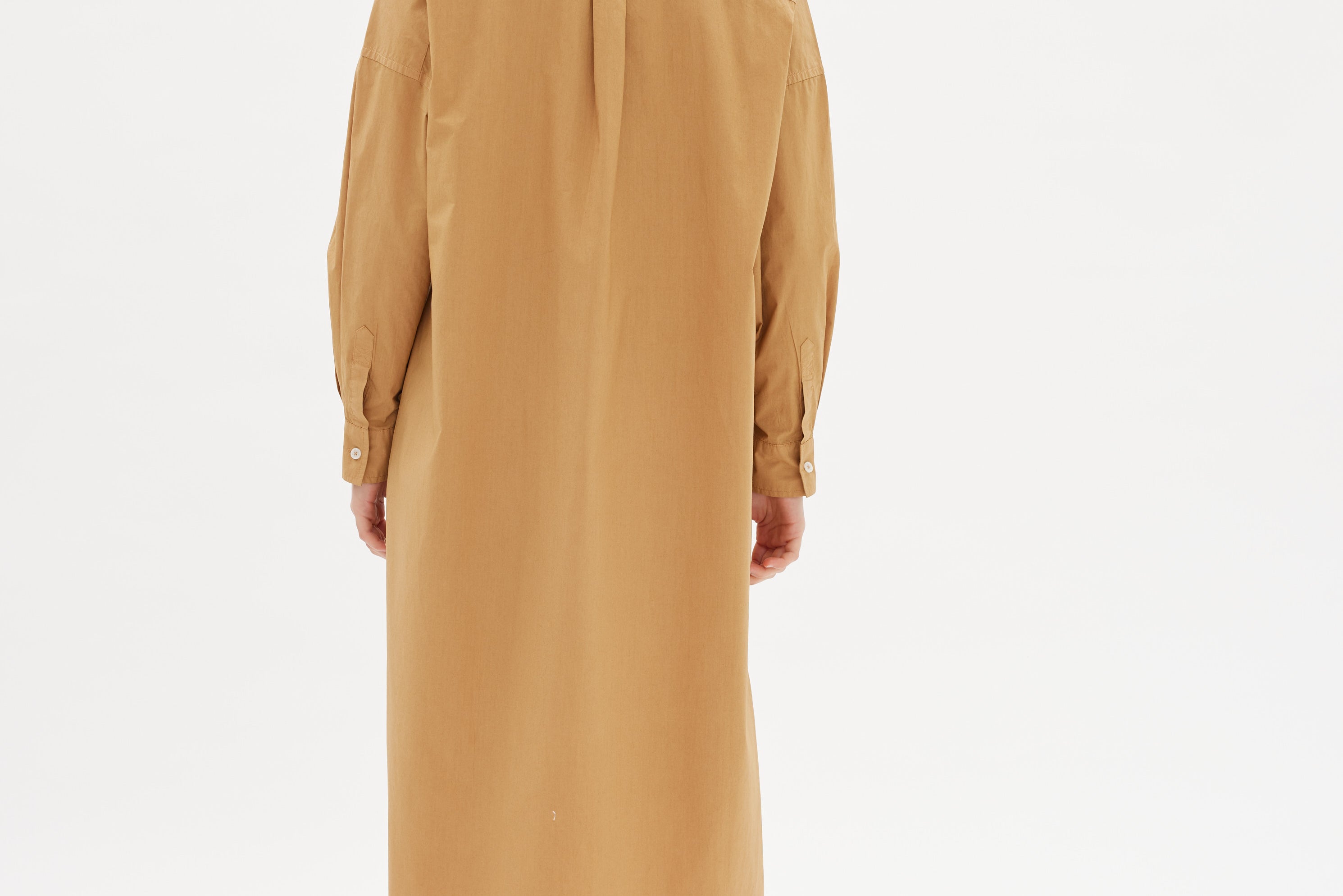 Chiara Shirt Dress Maxi - Toffee - Apparel