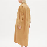 Chiara Shirt Dress Maxi - Toffee - Apparel