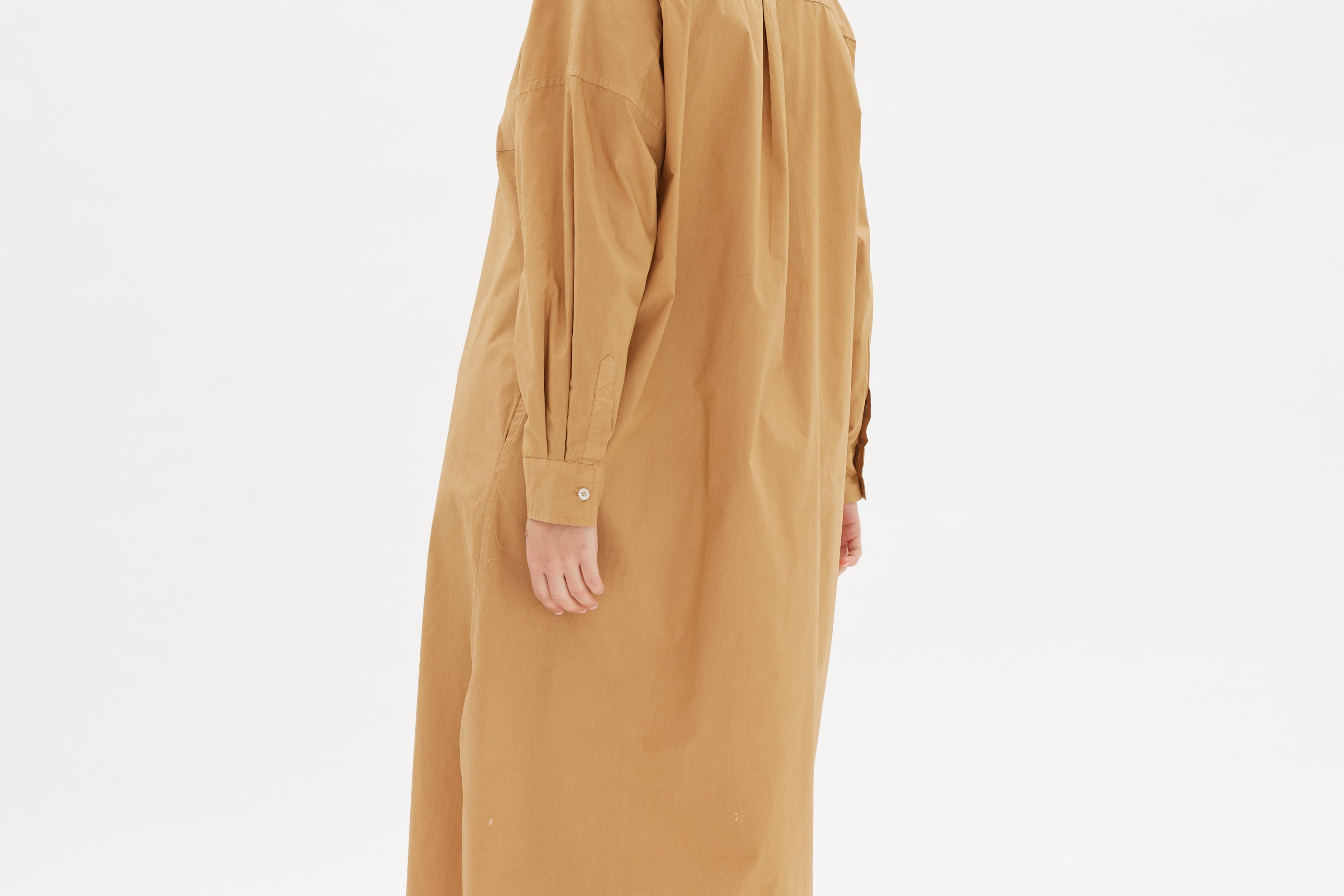 Chiara Shirt Dress Maxi - Toffee - Apparel