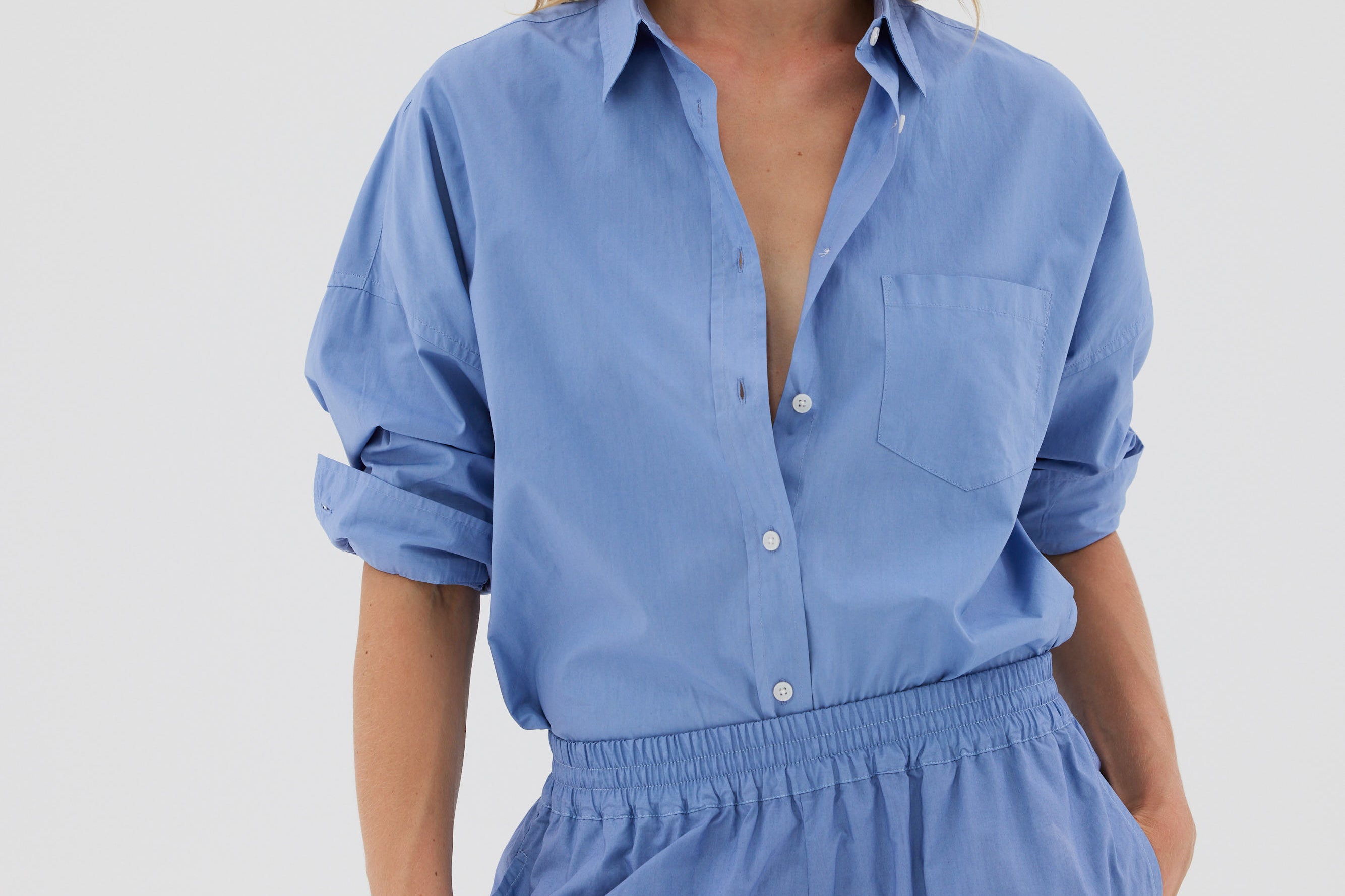 The Chiara Short - Powder Blue - Apparel