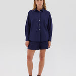 The Chiara Shirt - Navy - Apparel