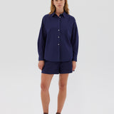 The Chiara Shirt - Navy - Apparel