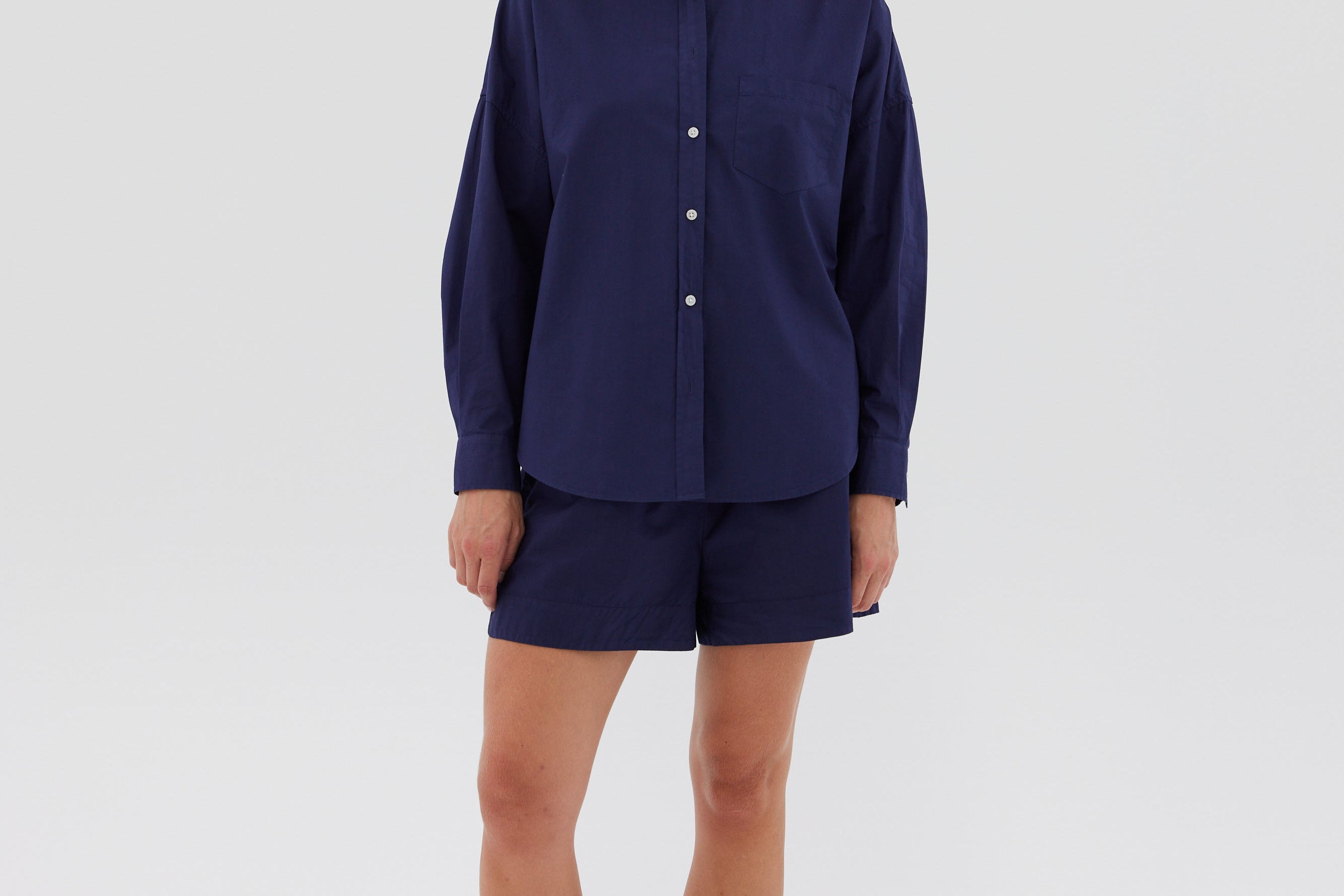 The Chiara Shirt - Navy - Apparel