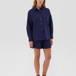 The Chiara Shirt - Navy - Apparel