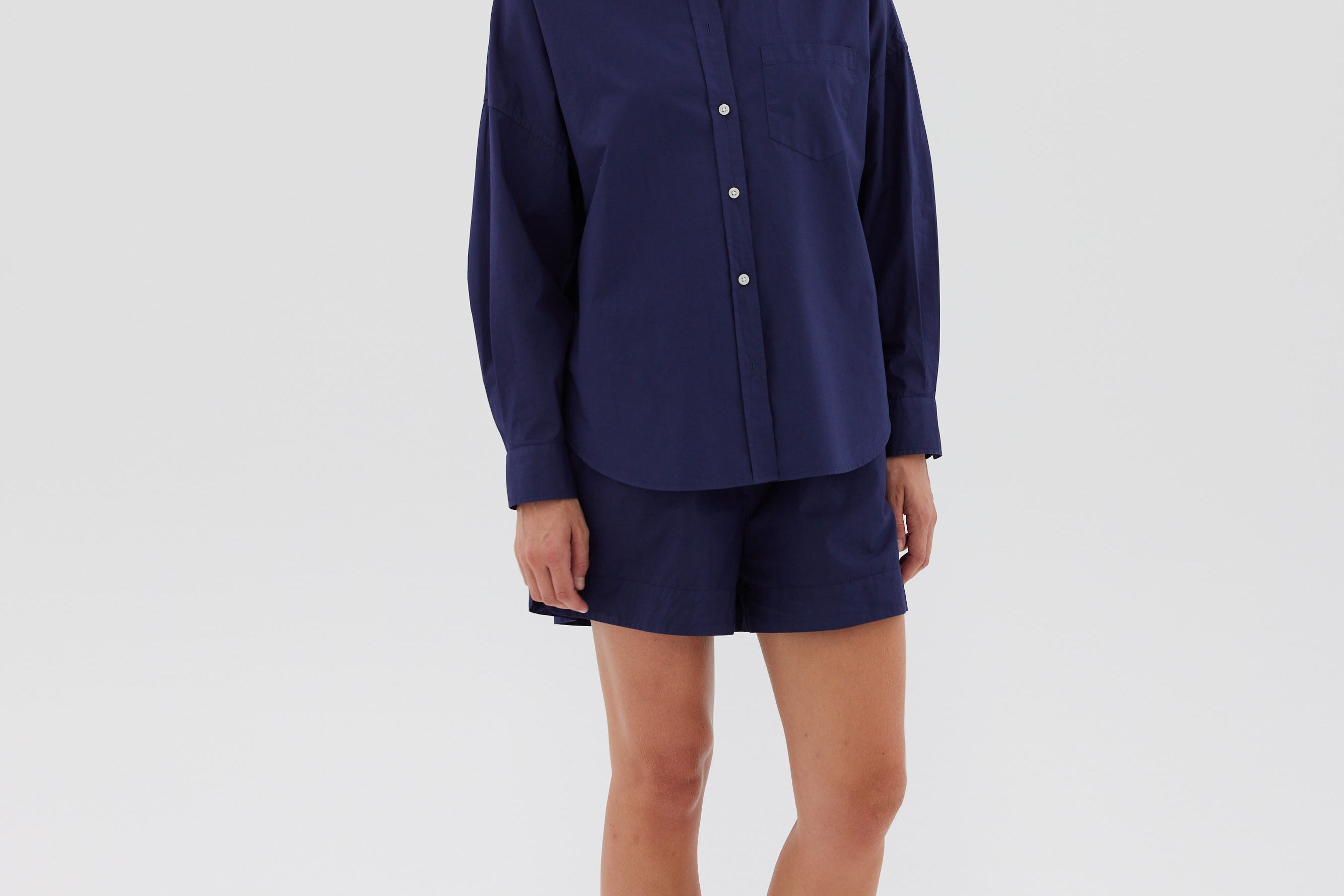 The Chiara Shirt - Navy - Apparel