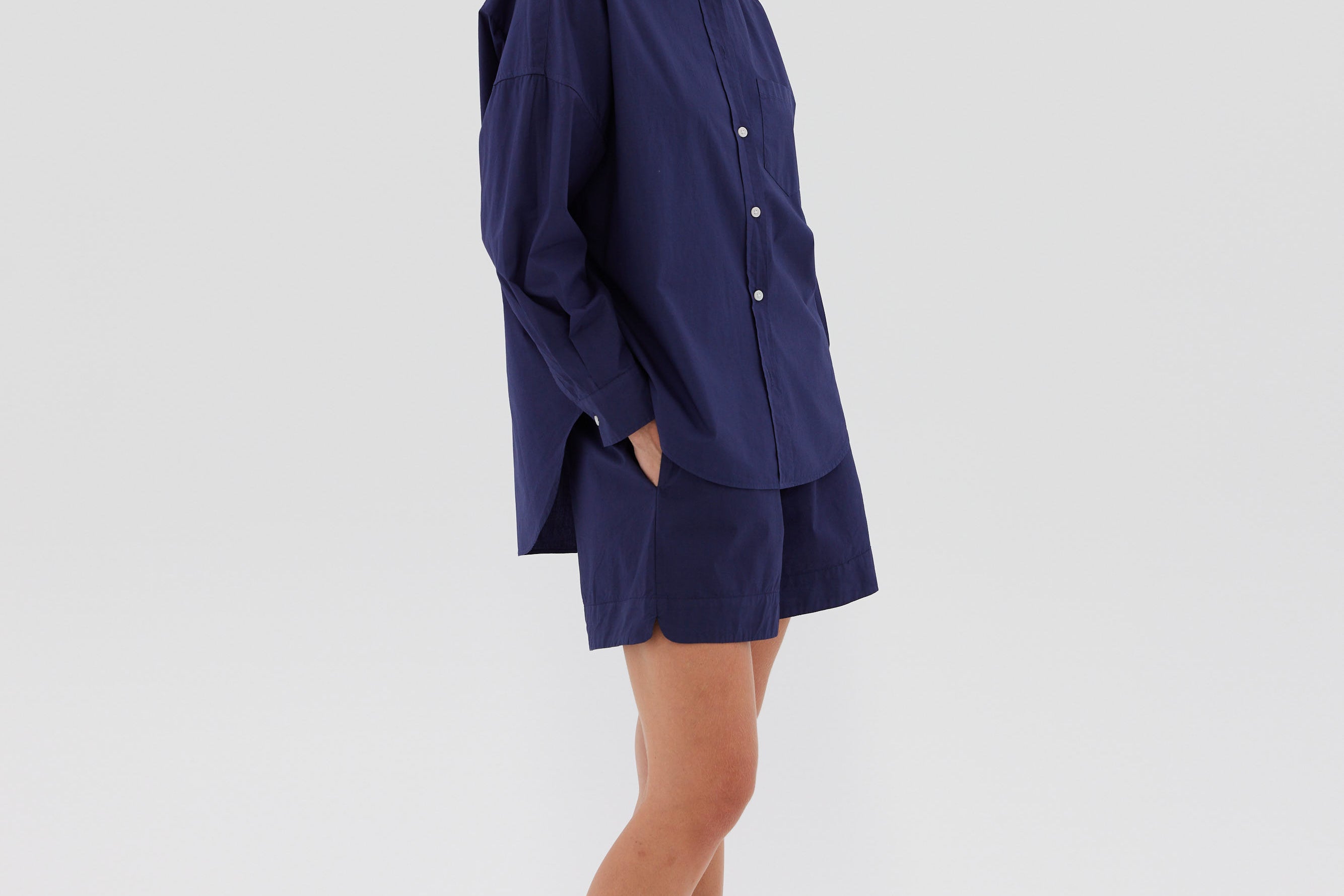 The Chiara Shirt - Navy - Apparel