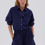 The Chiara Shirt - Navy - Apparel