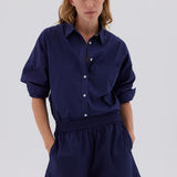 The Chiara Shirt - Navy - Apparel