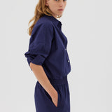 The Chiara Shirt - Navy - Apparel