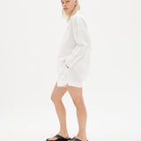 White cotton Chiara button-up shirt - classic relaxed fit